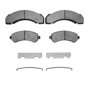 Chevrolet P30 Brake Pads - Front + Rear - R1 Concepts - Semi Met - `97-`12